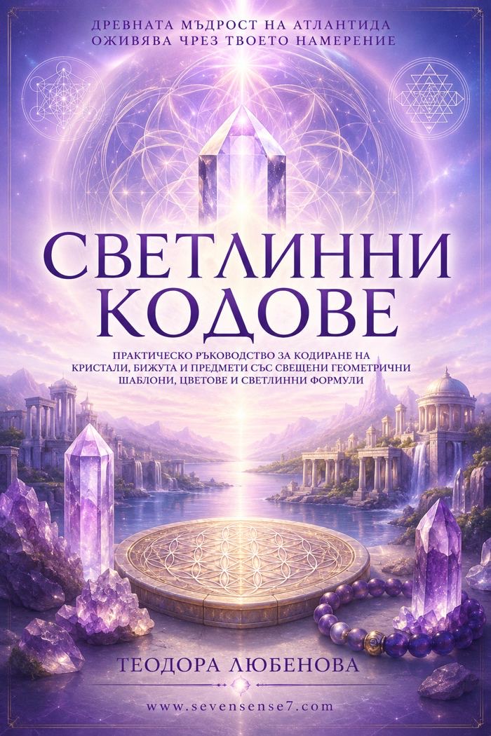 Корица на дигиталното ръководство „Светлинни кодове“ от Теодора Любенова